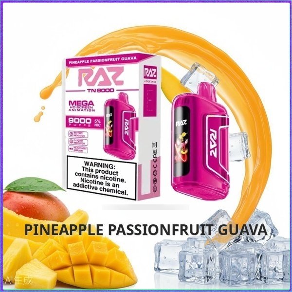Raz TN9000 - Pineapple Passionfruit Guava