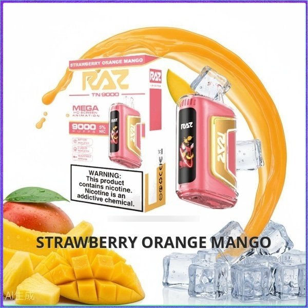 TN9000_Strawberry_Orange_Mango Raz TN9000 - Dragon Fruit Lemonade