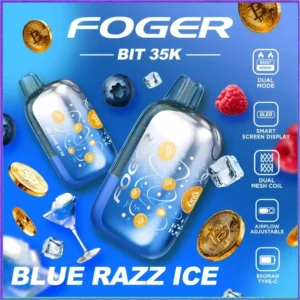 blue-razz-ice-foger-bit-35k-cover Blue Razz Ice – Foger Bit 35K Puffs