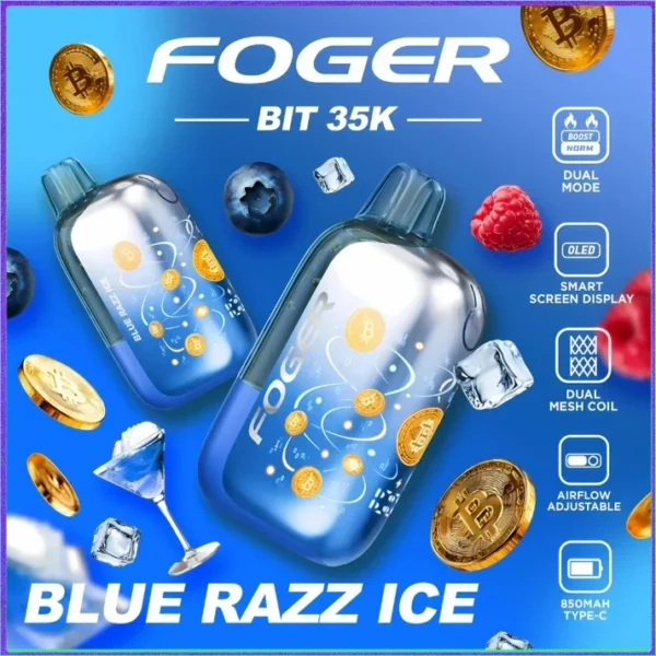 blue-razz-ice-foger-bit-35k-cover Blue Razz Ice – Foger Bit 35K Puffs