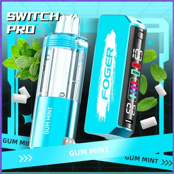 gum-mint-foger-switch-pro-30k-puffs-disposable-vape Blue Razz Ice Foger Switch Pro Kit 30K Puffs