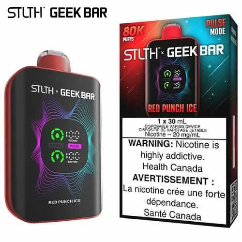 Red Punch Ice 80K Disposable by STLTH x Geek Bar