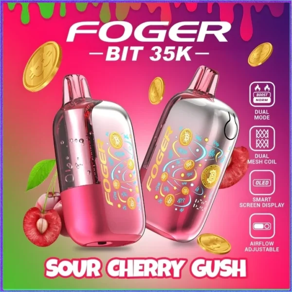 Sour Cherry Gush – Foger Bit 35K Puffs